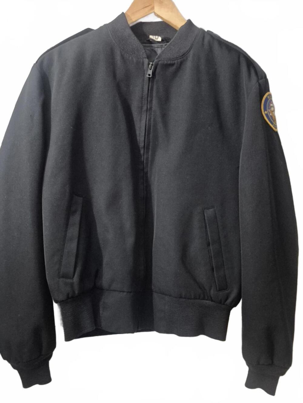 Neptune Garment Co. Navy JROTC Ladies Black Bomber Style Jacket Removable